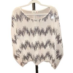 Sequined Top with Mesh Back. Size S. Great condition. Only worn once.